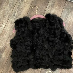 Rabbit fur vest